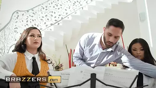 lulu chu & yasemin wilde, maestrolarının penisini yutmayı ve onu konser egzersizlerinden uzaklaştırmayı seviyor - brazzers