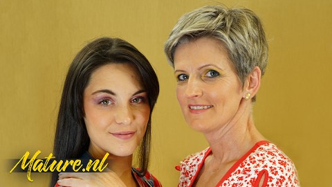 Olgun Bayan Var bir Sexdate ile bir ateşli Lezbiyen bebek