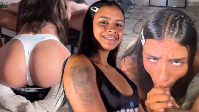 Hillary Taylor spor salonundan gelip bana rutin bir oral seks yapıyor.